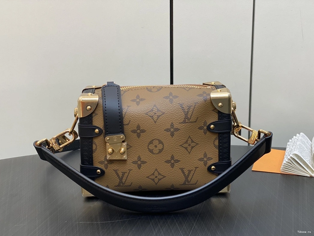 Affordable VUITTON LOUIS TRUNK PM-18×12.5×8cm SIDE 0709